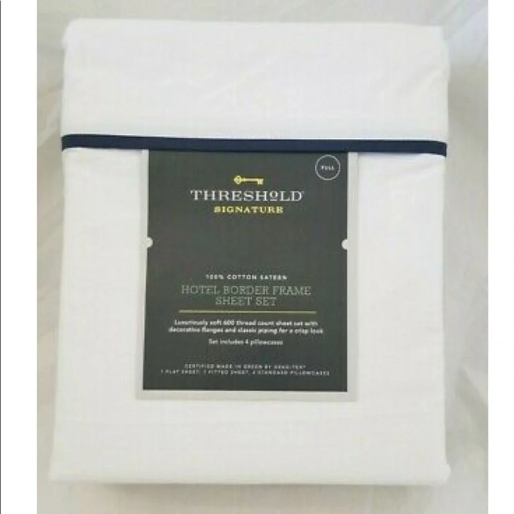 Threshold Signature 600 TC Hotel Border Frame Full Sheet Set 6 pc